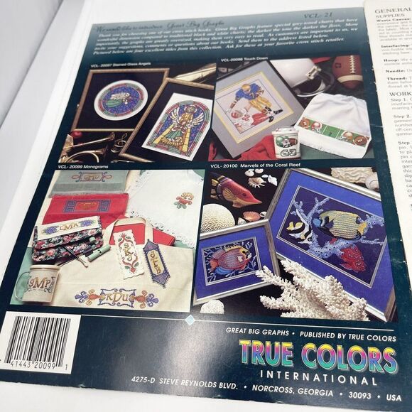 Lot of 3 Counted‎ Cross Stitch Alphabet Monogram Patterns Leaflets Vintage - Picture 6 of 9